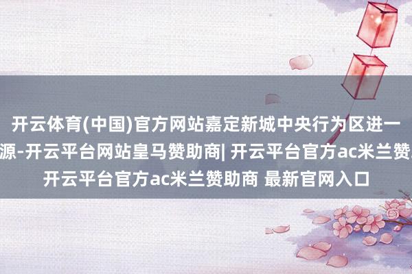 开云体育(中国)官方网站嘉定新城中央行为区进一步积聚各样身分资源-开云平台网站皇马赞助商| 开云平台官方ac米兰赞助商 最新官网入口