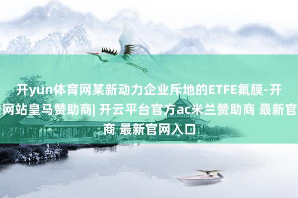 开yun体育网某新动力企业斥地的ETFE氟膜-开云平台网站皇马赞助商| 开云平台官方ac米兰赞助商 最新官网入口
